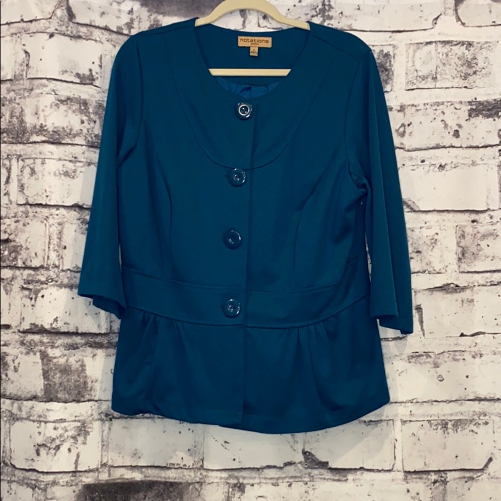 Notations- Teal Jacket - image 1